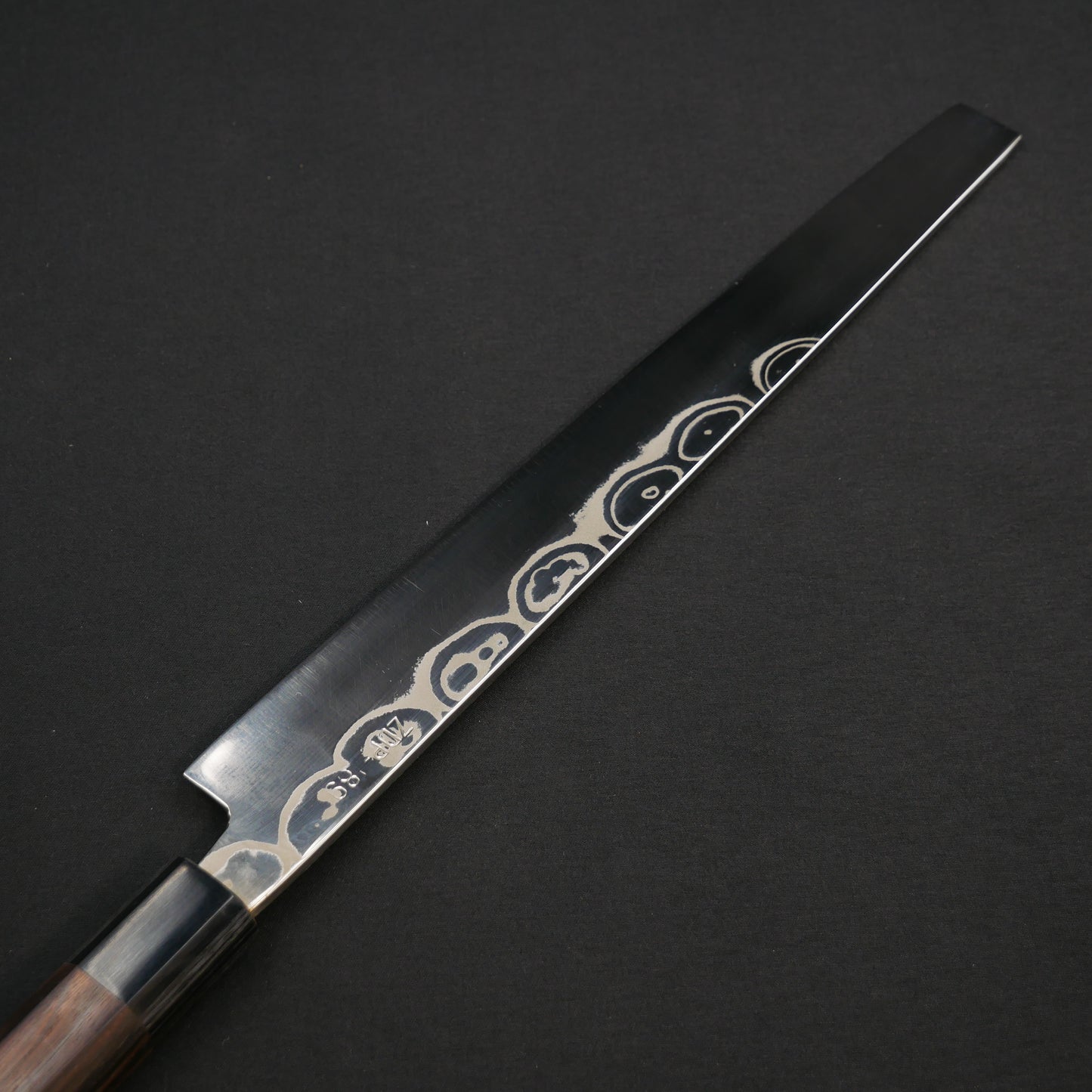 Yoshida Hamono ZDP189 Damascus Takohiki Ebnoy Octagonal Handle
