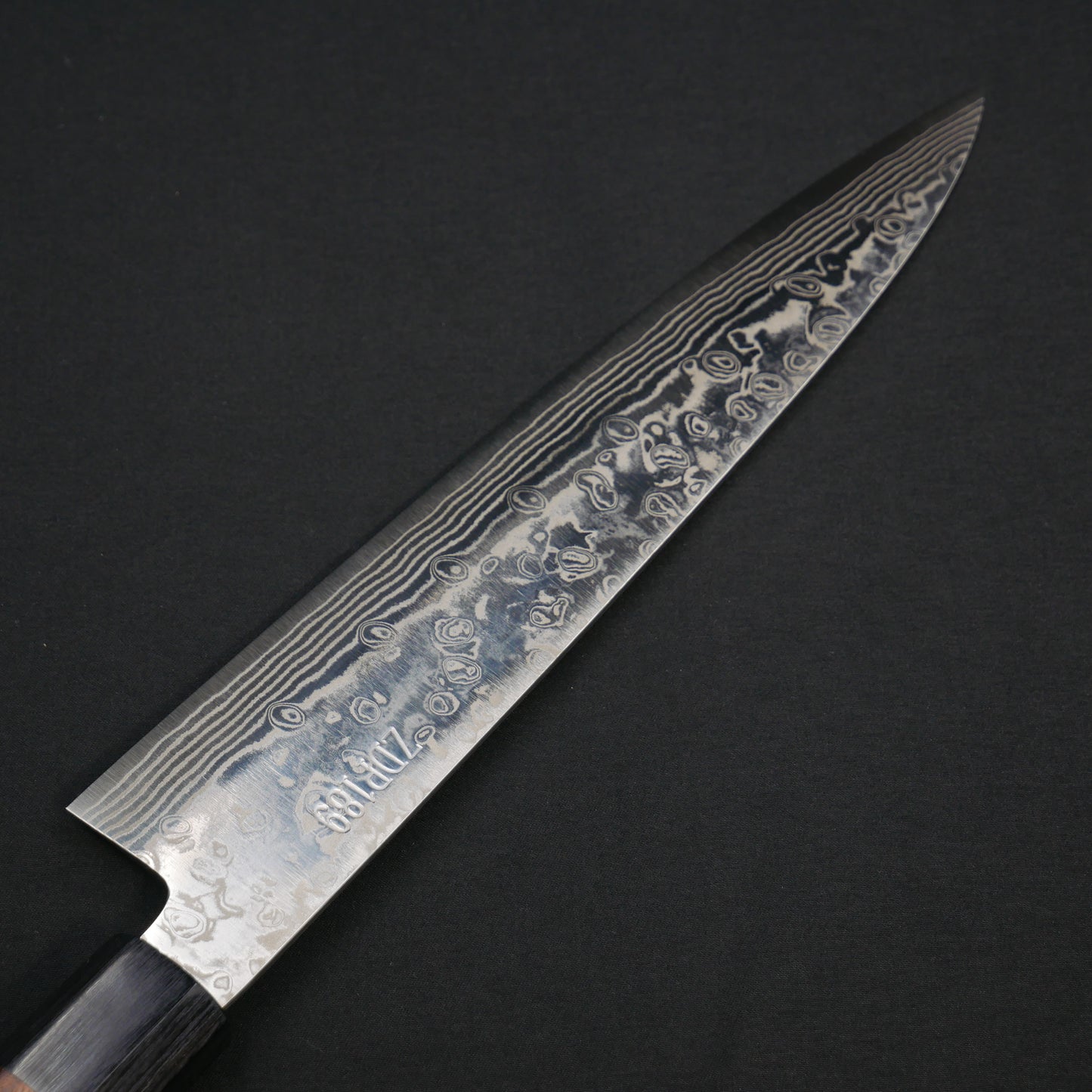 Yoshida Hamono ZDP189 Damascus Gyuto Rosewood Octagonal Handle