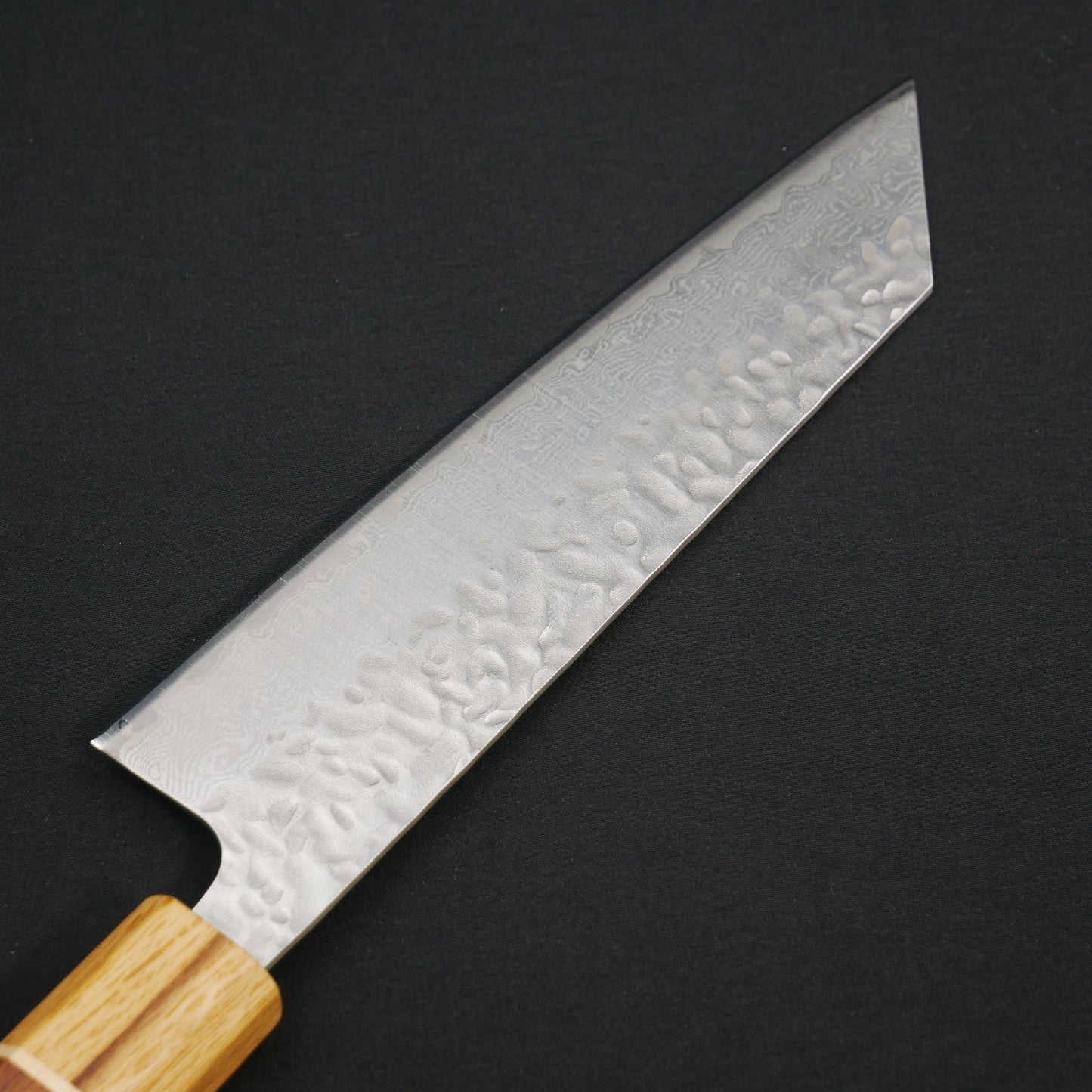 AUS10 Tsuchime Damascus Kiritsuke Santoku Walnut Octagonal Handle