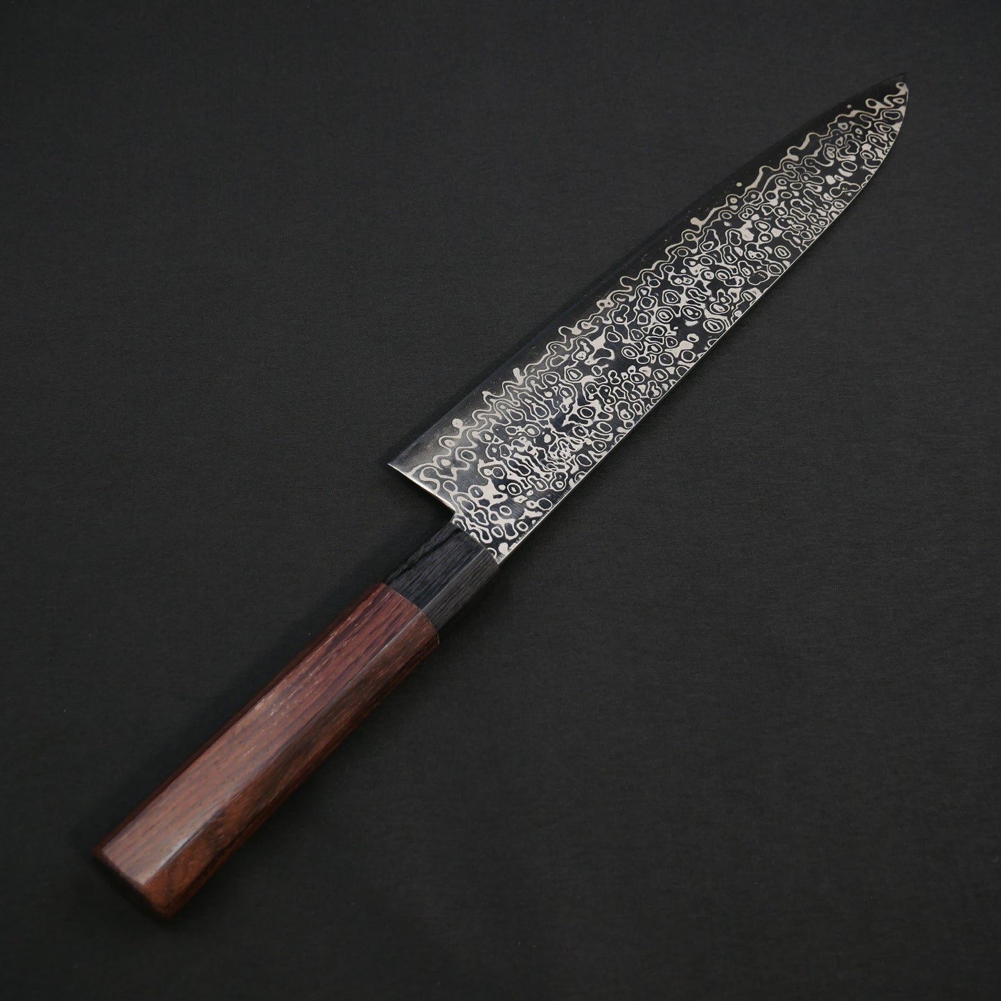 吉田刃物 ZDP189 ダマスカス 牛刀 紫檀八角柄