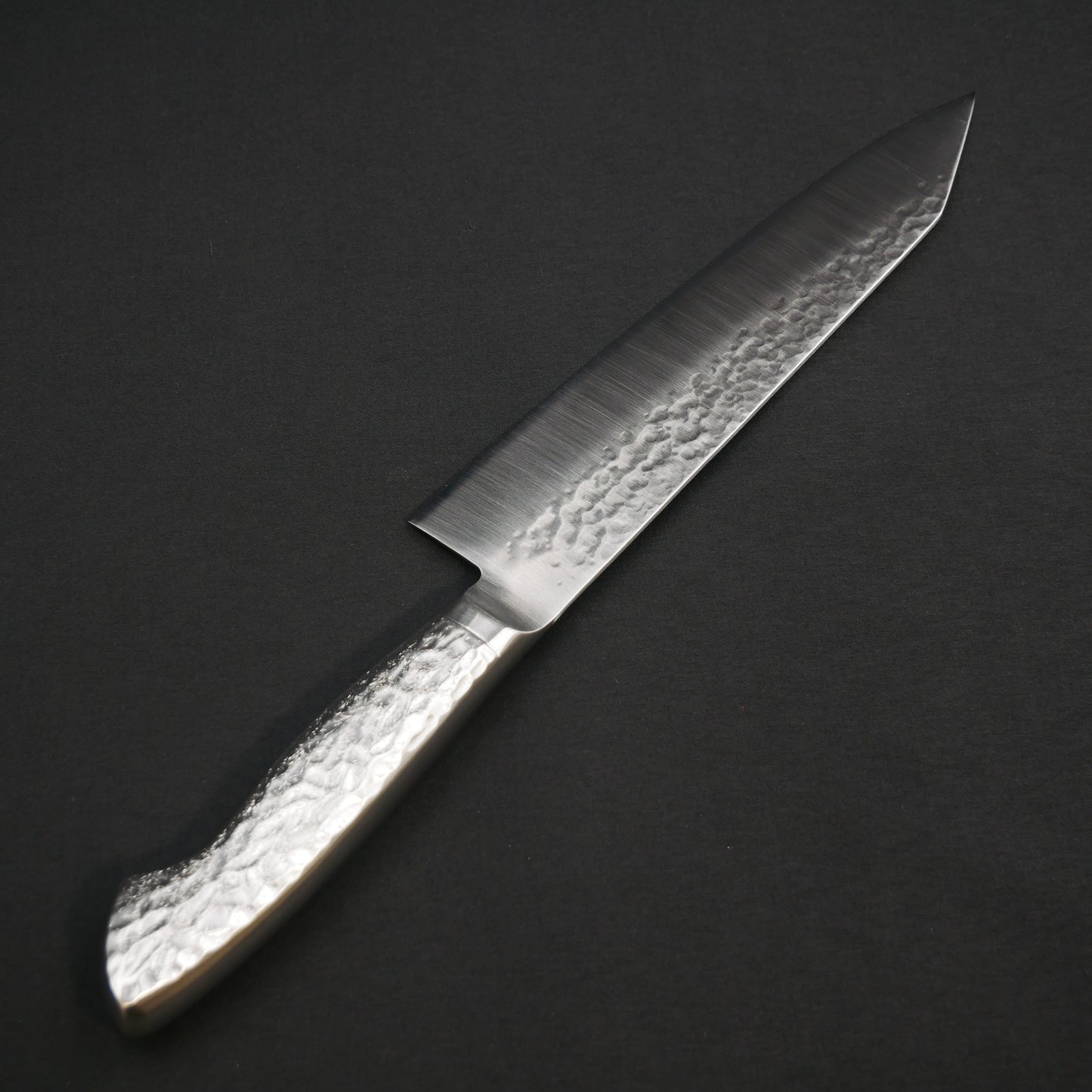 Molybdenum Vanadium Steel Tsuchime Kiritsuke Gyuto Stainless Handle