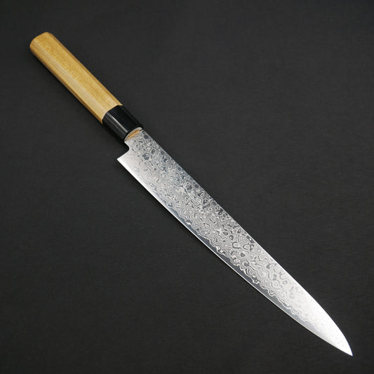 AUS10 ダマスカス 筋引 朴八角柄