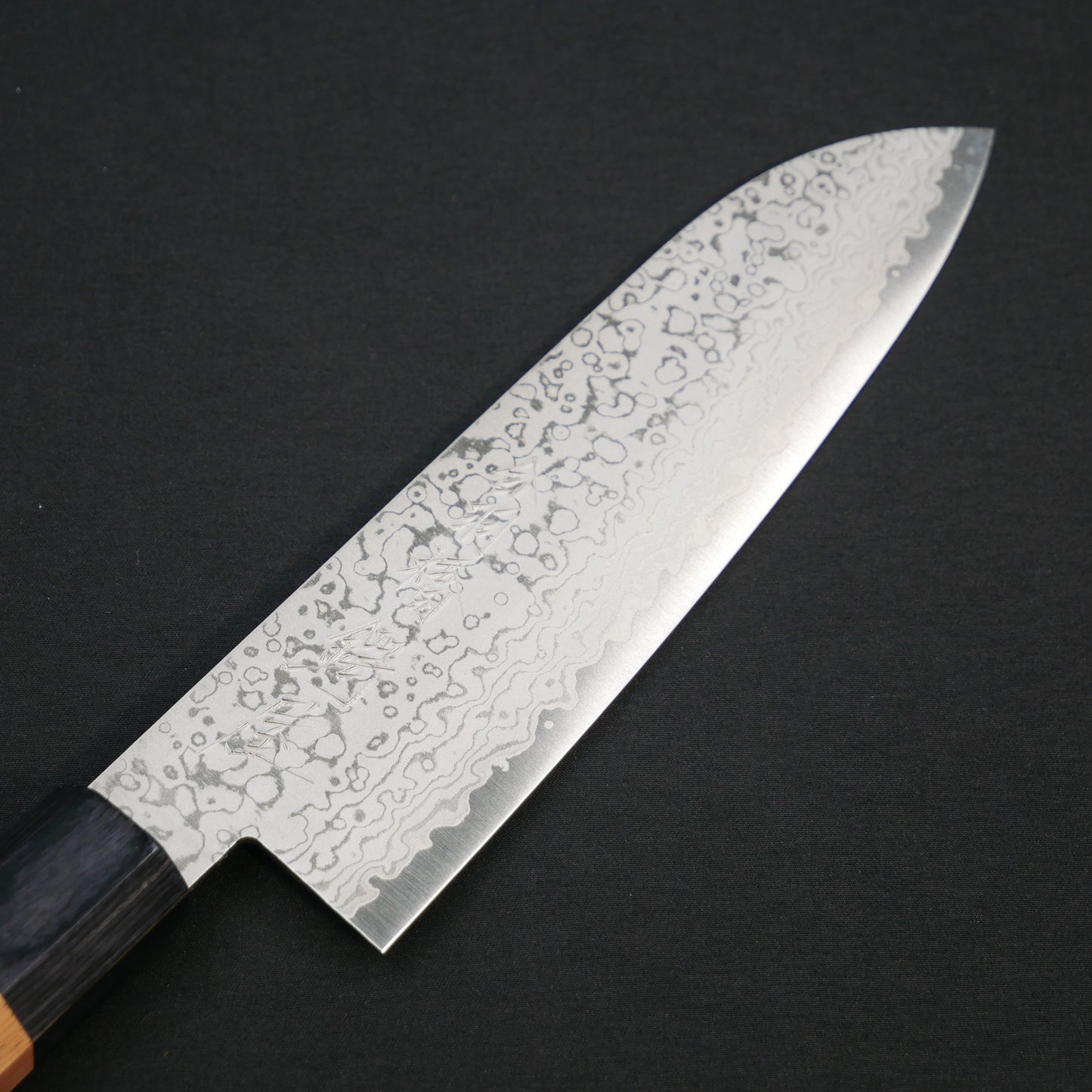 VG10 Damascus Santoku Walnut Octagonal Handle