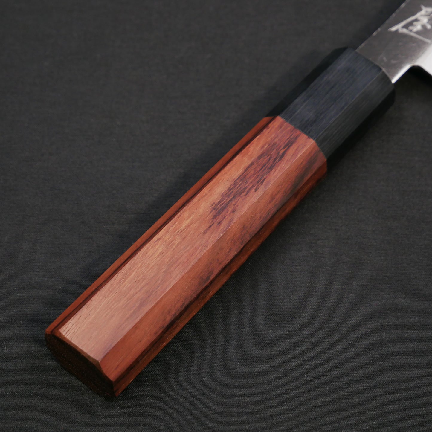 BlueSuper Carbon Steel StainlessClad Petty Rosewood Octagonal Handle