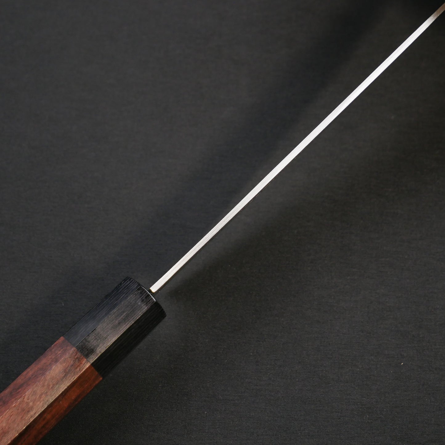 BlueSuper Carbon Steel StainlessClad Gyuto Rosewood Octagonal Handle
