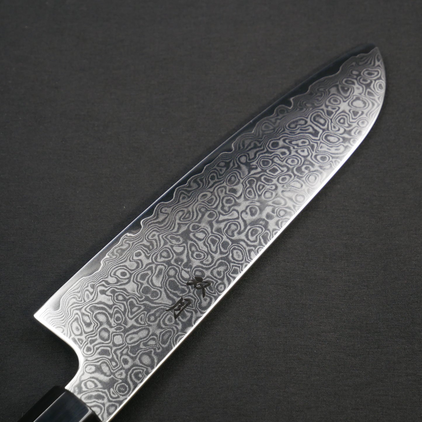 Cobalt Steel Damascus Santoku Satine Octagonal Handle