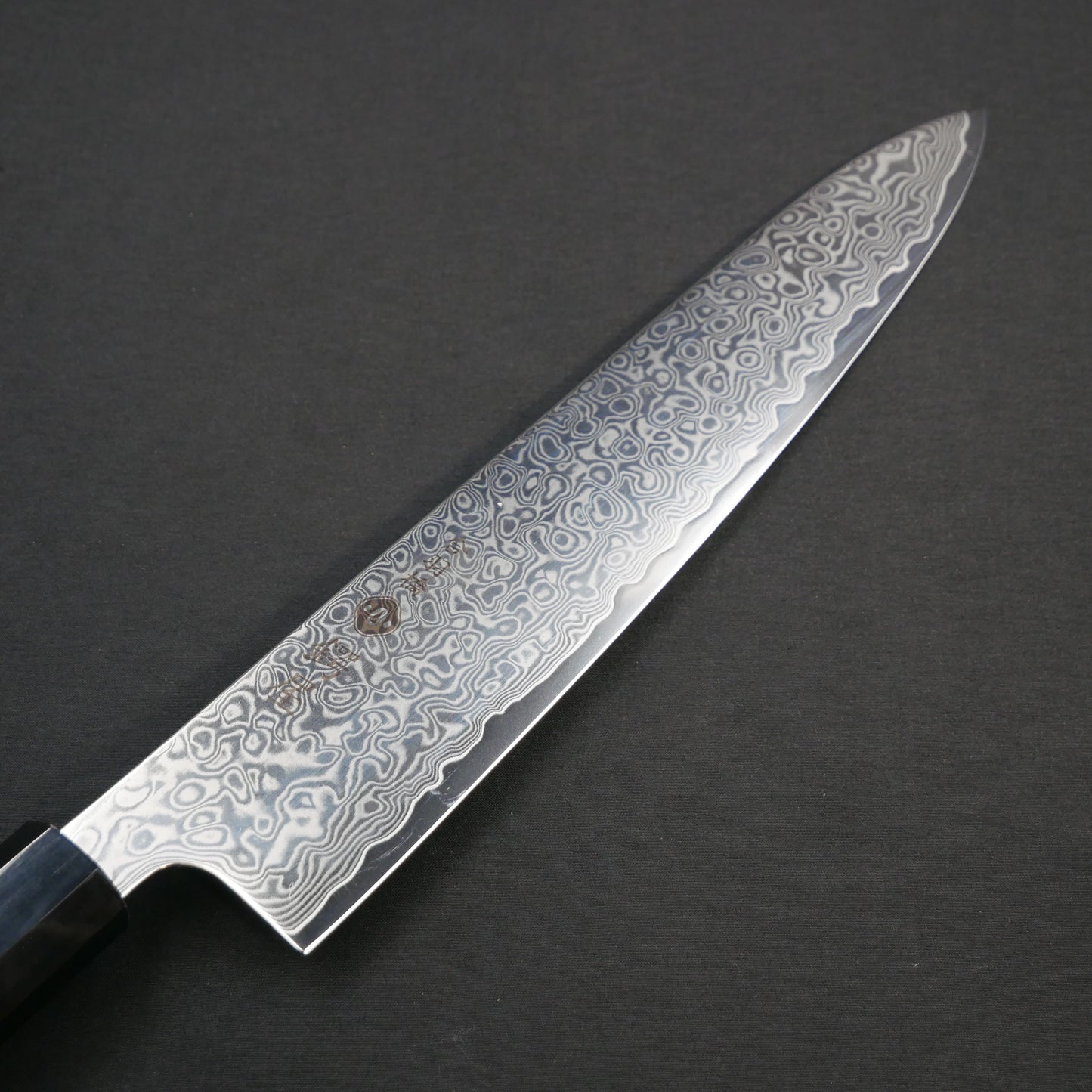 Cobalt Steel Damascus Gyuto Satine Octagonal Handle