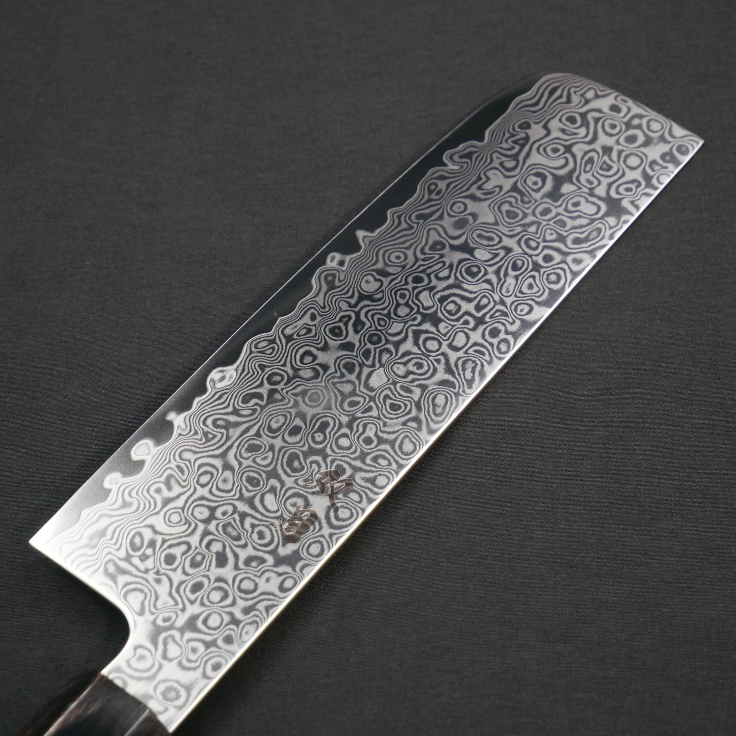 Cobalt Steel Damascus Nakiri Satine Octagonal Handle