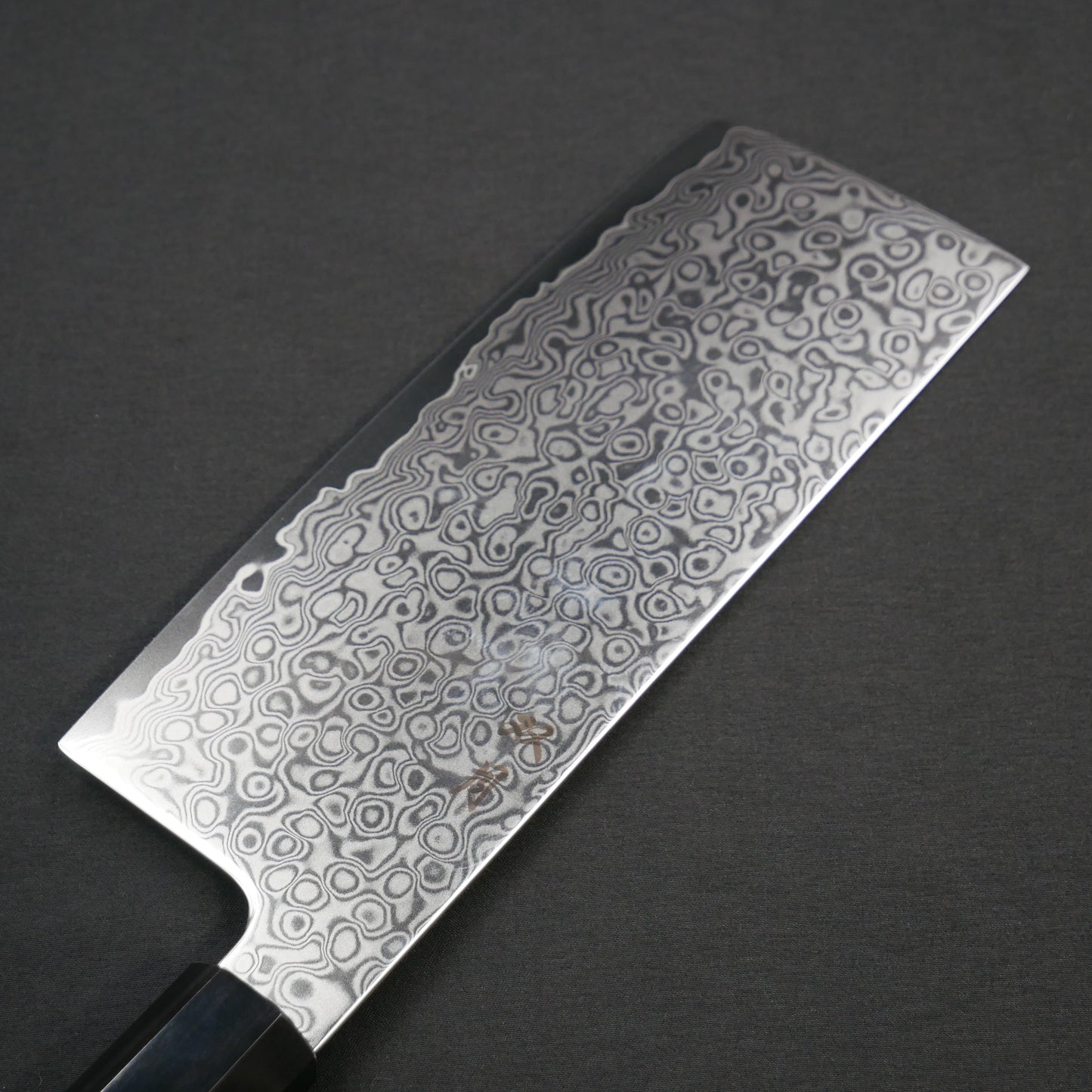 Cobalt Steel Damascus Broad Nakiri Satine Octagonal Handle