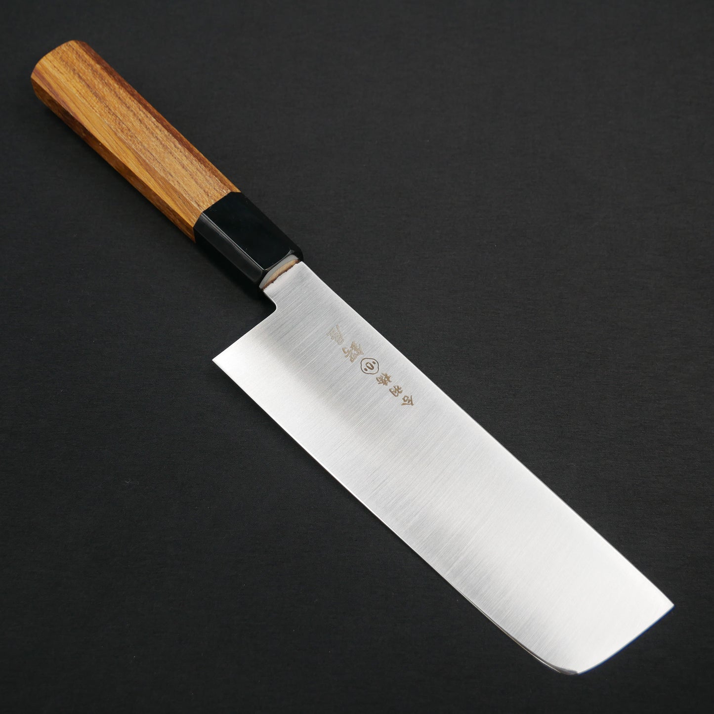 Molybdenum Stainless Steel Nakiri Teak Octagonal Handle