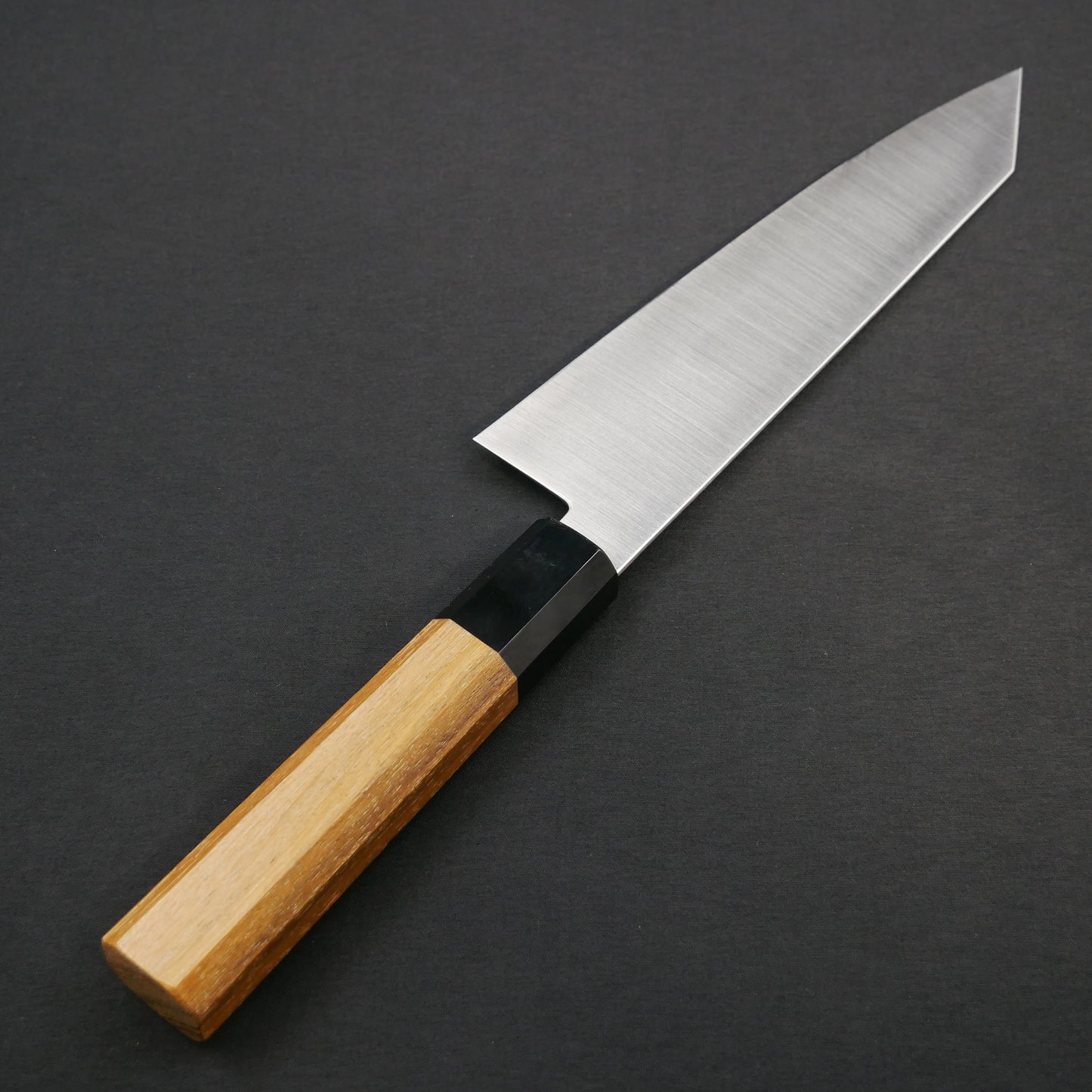 Molybdenum Stainless Steel Kiritsuke Santoku Teak Octagonal Handle