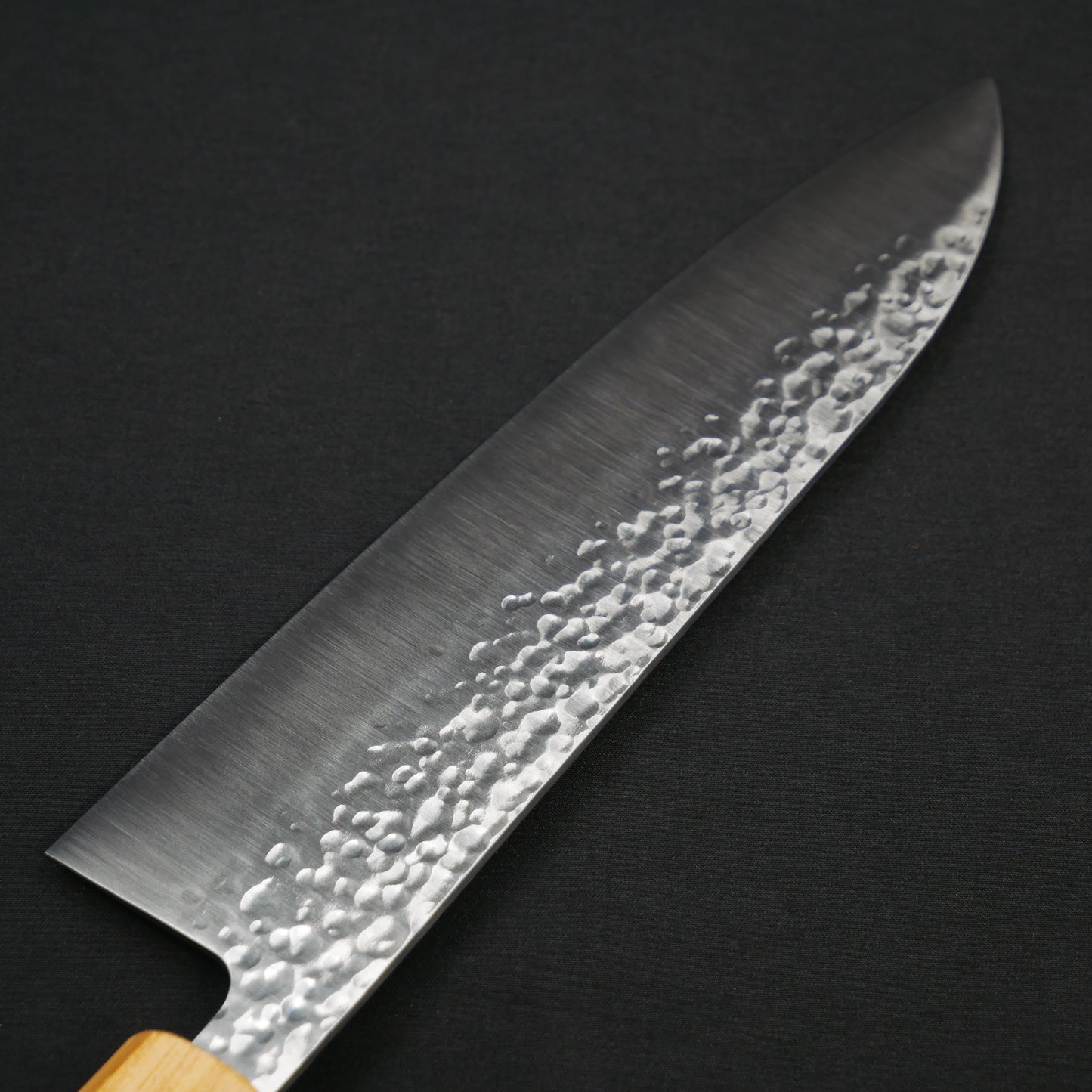 Molybdenum Vanadium Steel Tsuchime Santoku Walnut Octagonal Handle