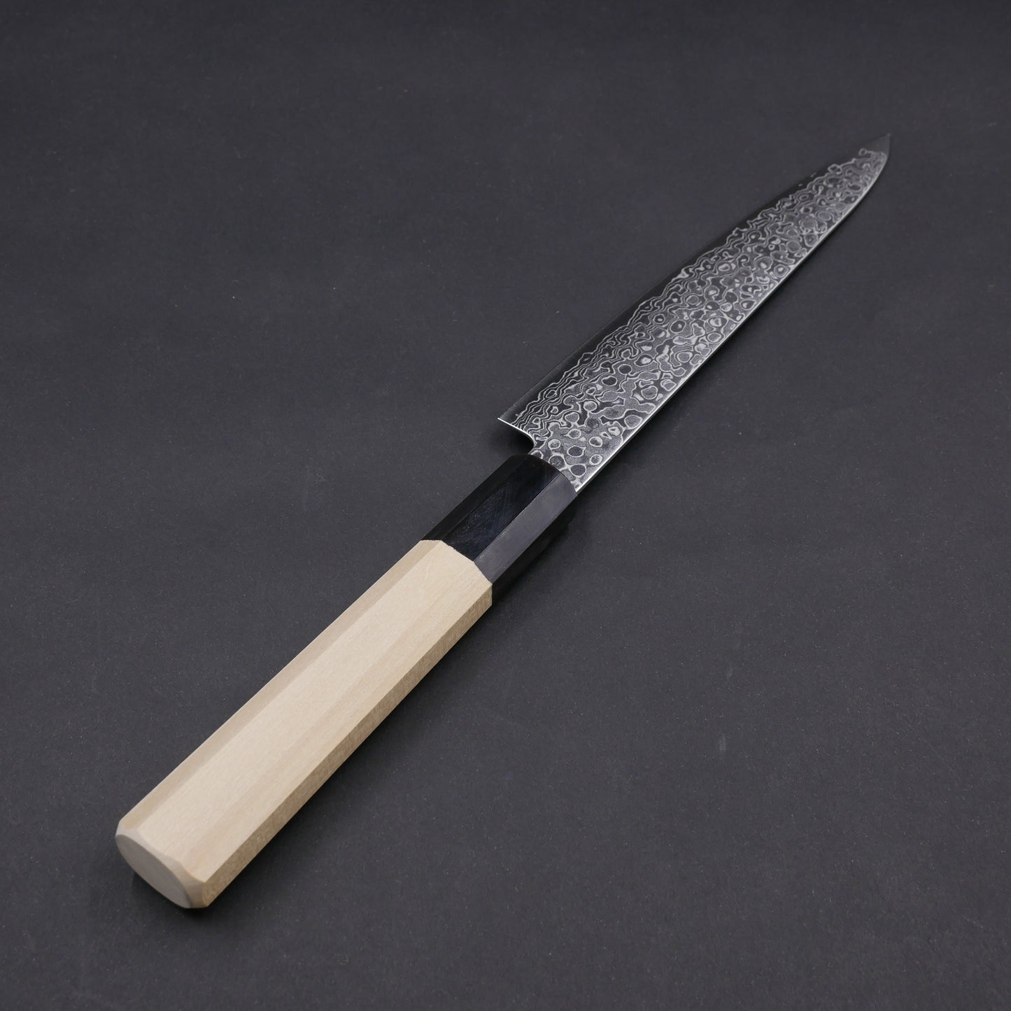 AUS10 Damascus Petty Magnolia Octagonal Handle