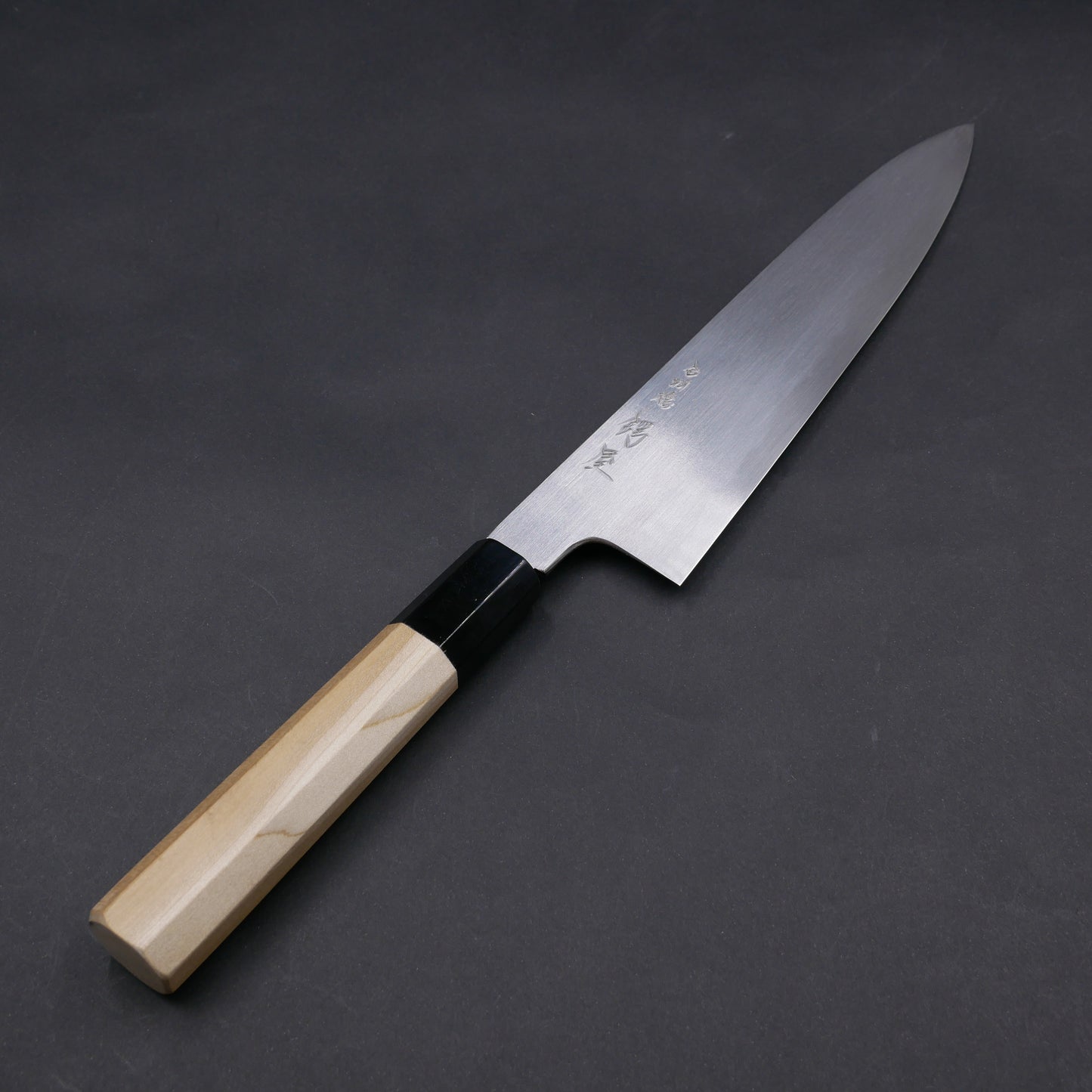 White#2 Carbon Steel Gyuto Magnolia Octagonal Handle