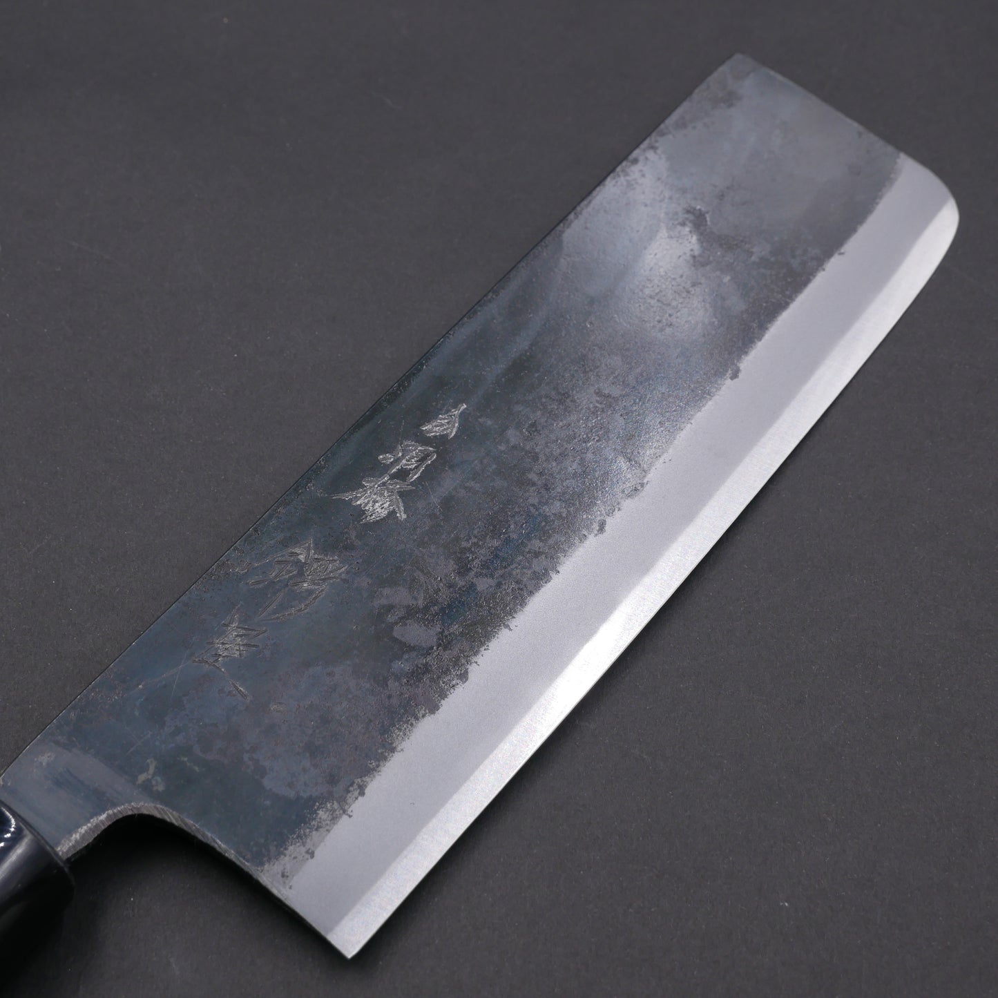 Blue#2 Carbon Steel Kurouchi Nakiri Magnolia handle