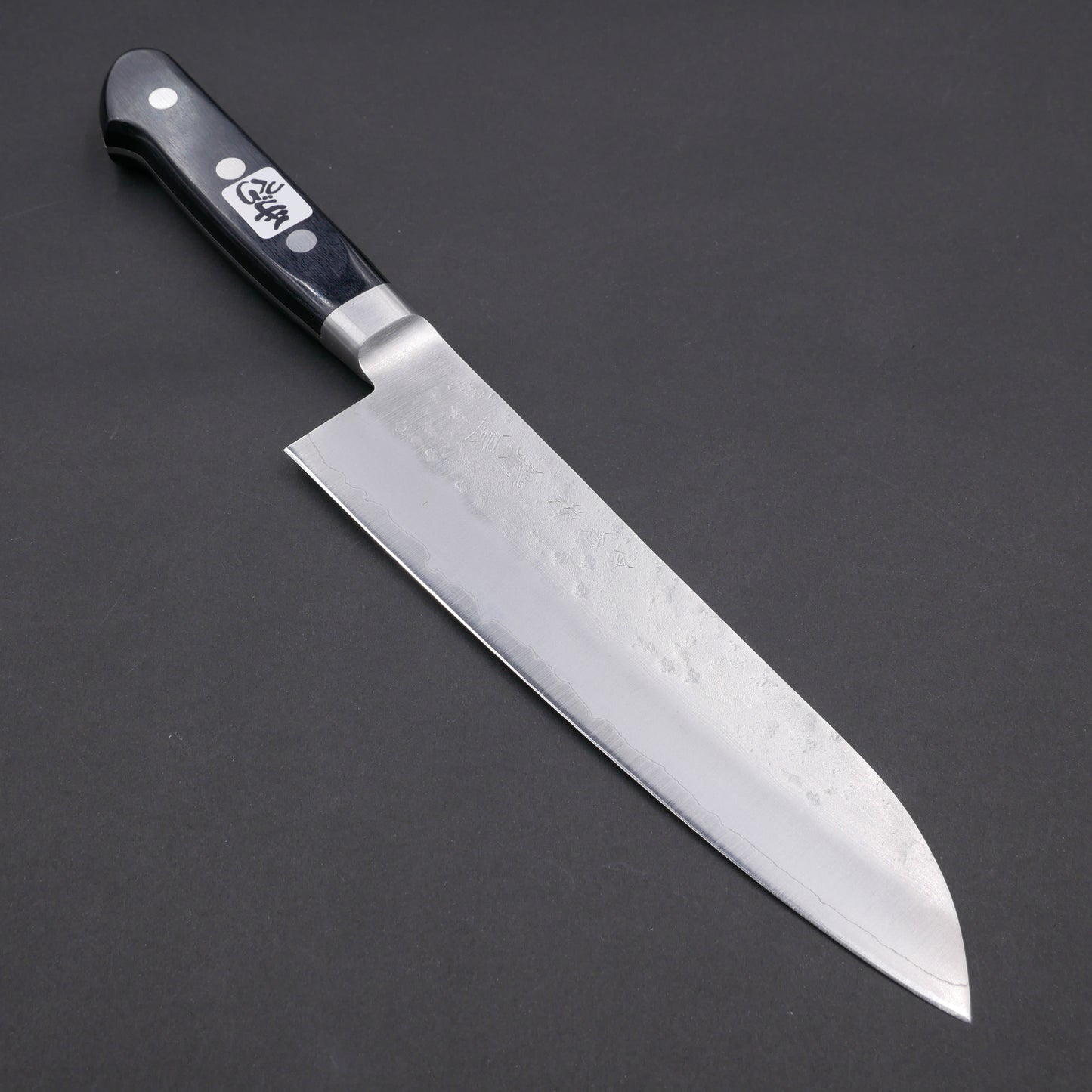 Silver#3 Stainless Steel Nashiji Santoku